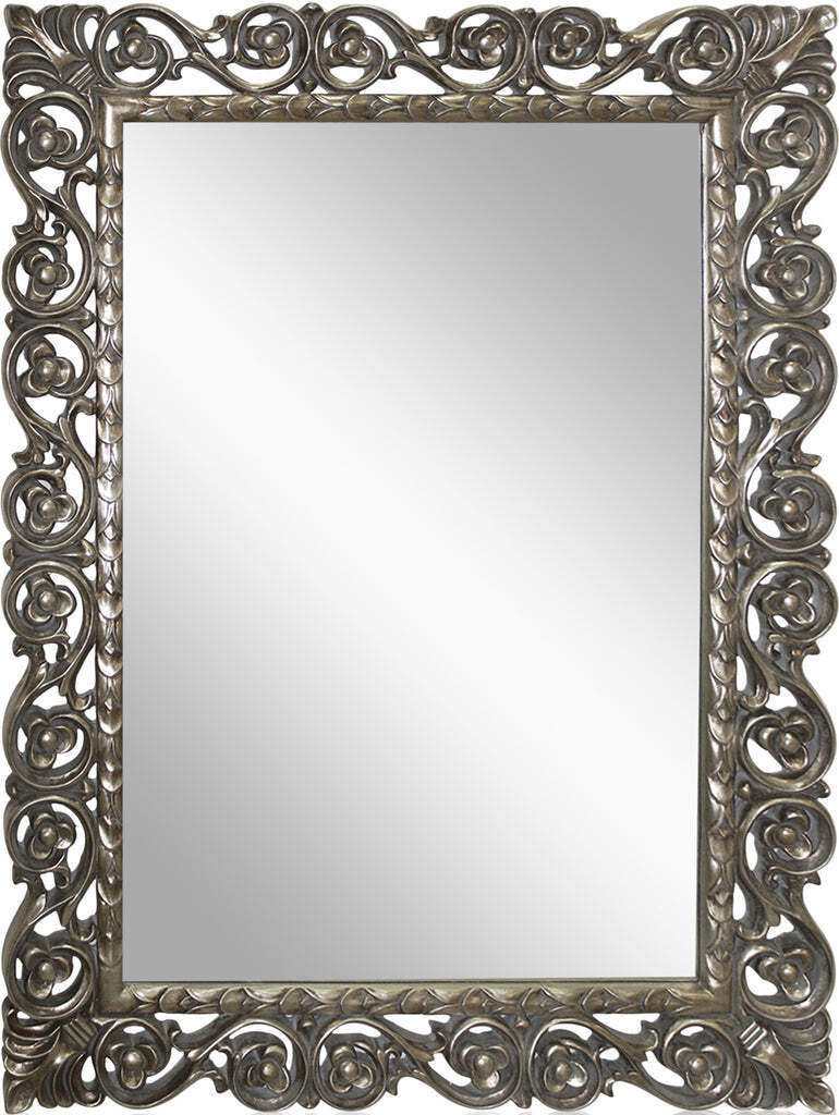 Зеркало в серебряной раме Бергамо Louvre Home LH123S