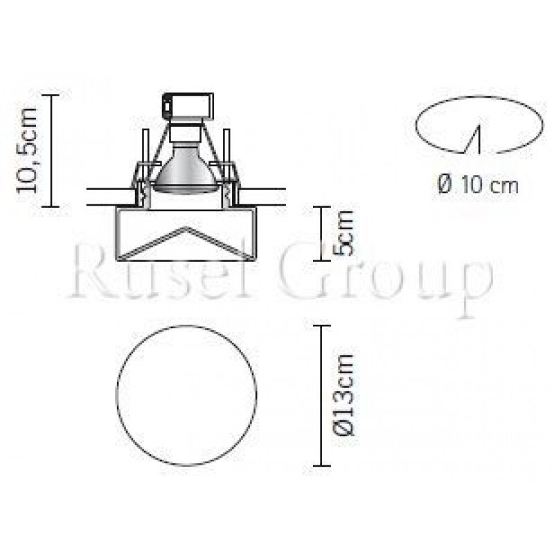 Встраиваемый светильник Fabbian Blow D27 F17 00 Встраиваемый светильник Fabbian Blow D27 F17 00