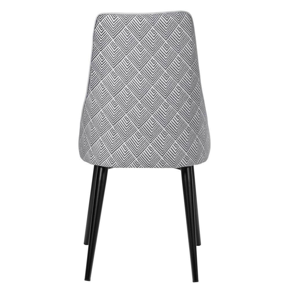 Стул Dave серый с жаккардом Bradex Home RF 0201