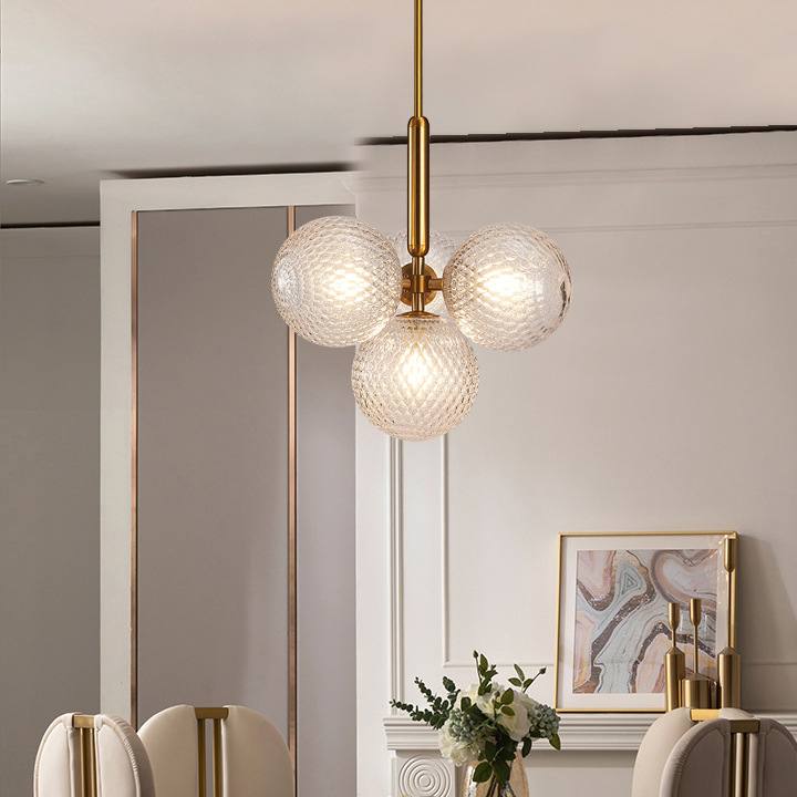 Подвесной Светильник Raffin 4 Transparent Black By Imperiumloft