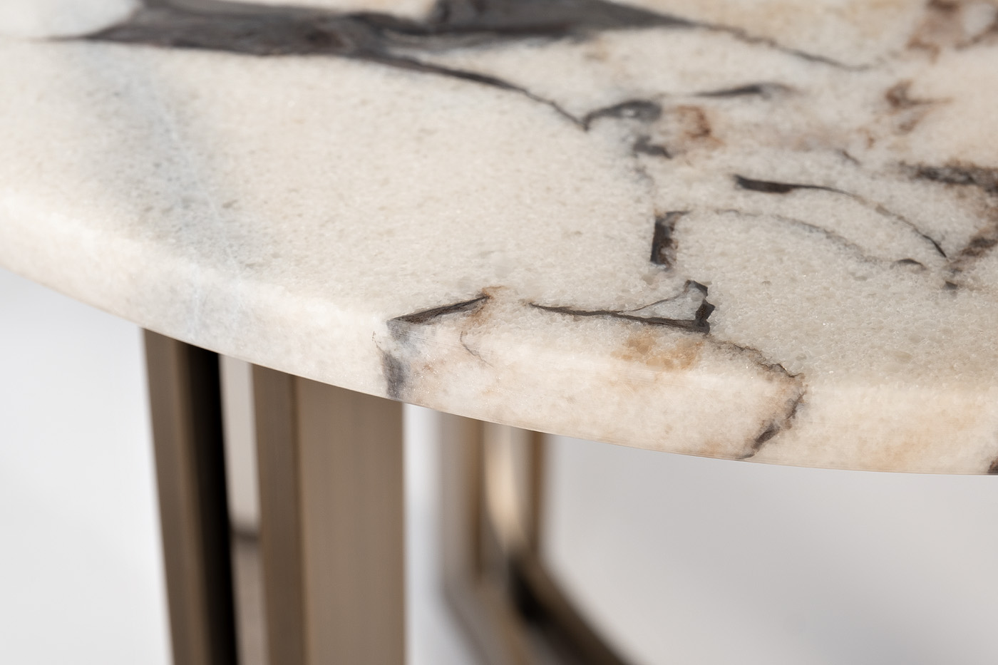 Столик журнальный круглый мраморный Garda Decor 58DB-07036