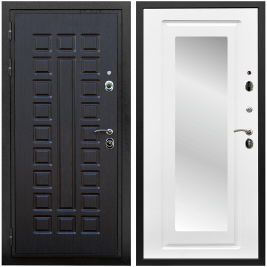 Дверь входная Graf Триумф МДФ 16 мм ФЛ-183 Венге / МДФ 16 мм ФЛЗ-120 Ясень белый