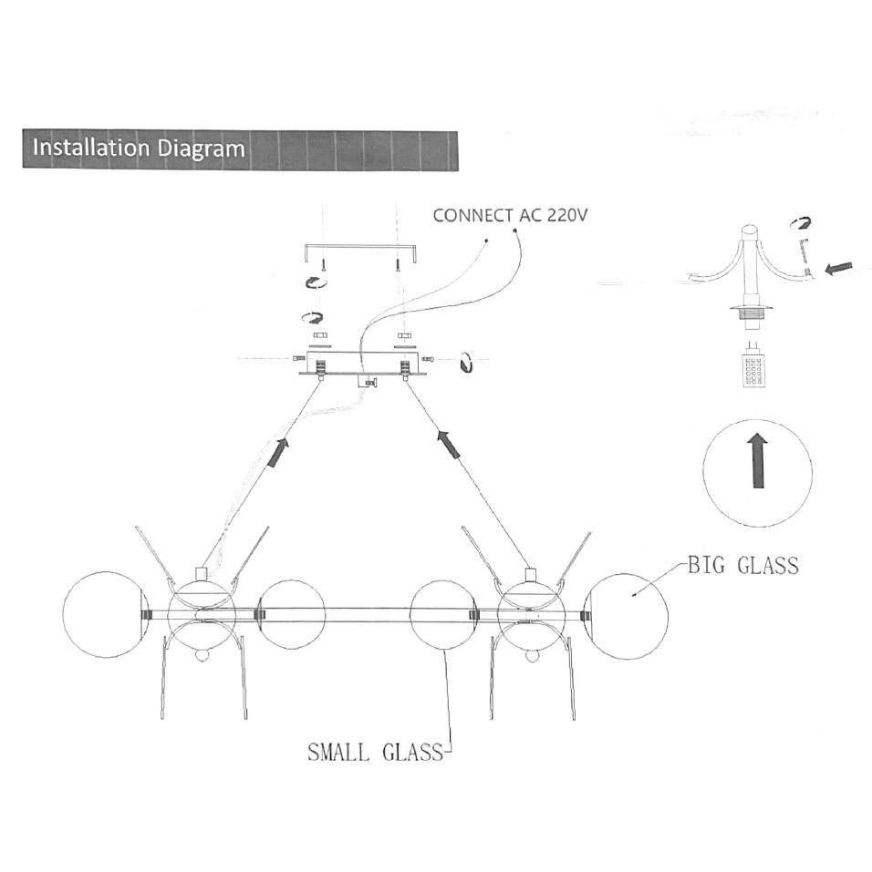 Кольцевая люстра MATISSE R SELF D70 by ImperiumLoft