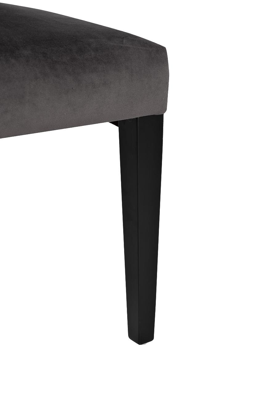 Стул велюровый серый с кольцом Garda Decor 597-2K-СЕРЫЙ-Riv96