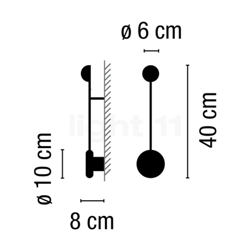 НАСТЕННЫЙ СВЕТИЛЬНИК VIBIA Pin 1690