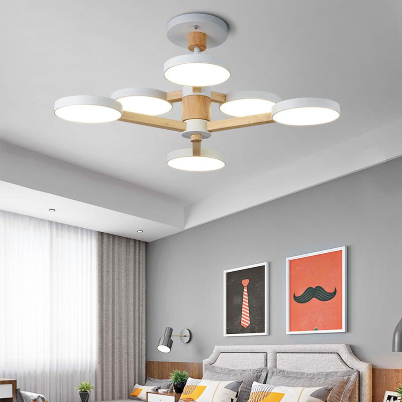 Подвесная люстра TURNA DBL L6 White by ImperiumLoft