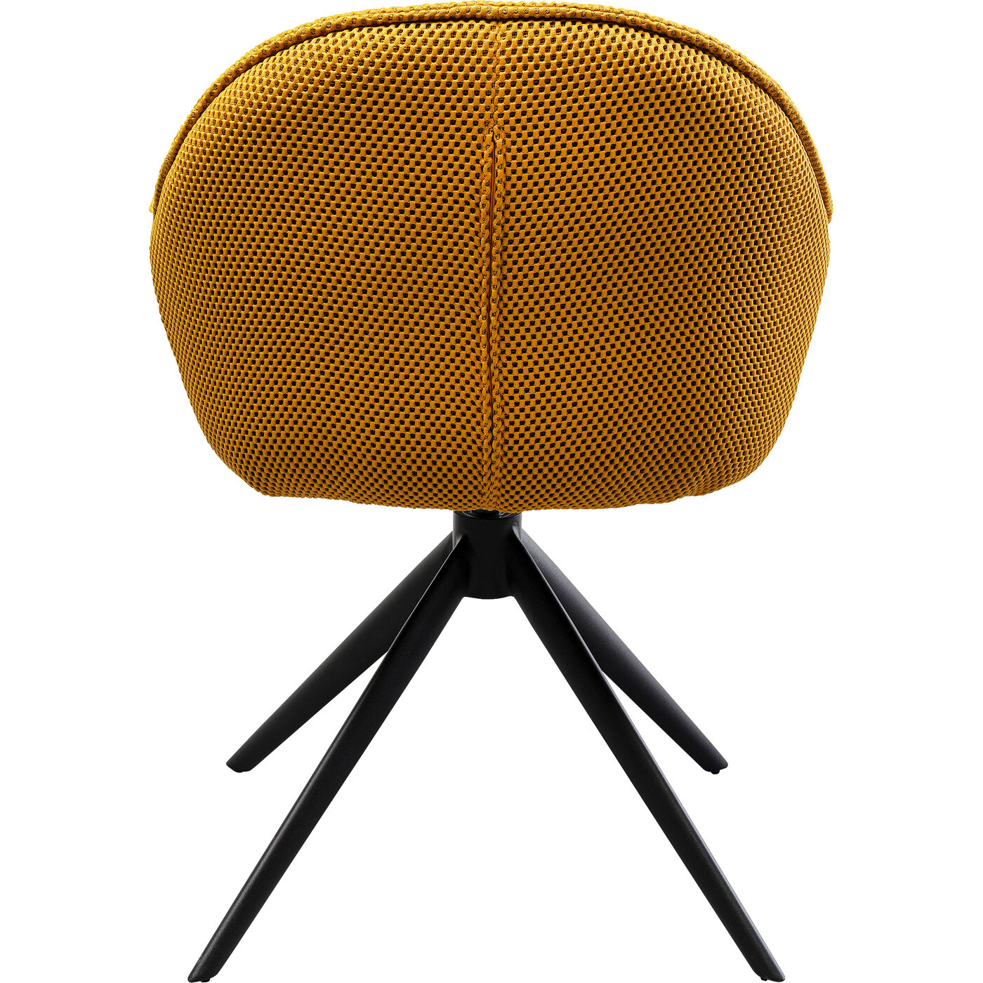 Стул вращающийся Carlito Mesh Yellow KARE 87682