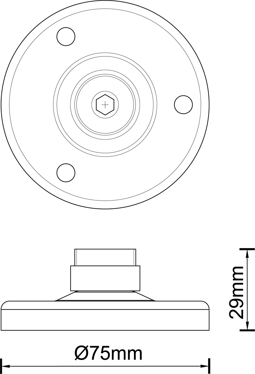 Основание для стоек Donolux Base75DG Pilar