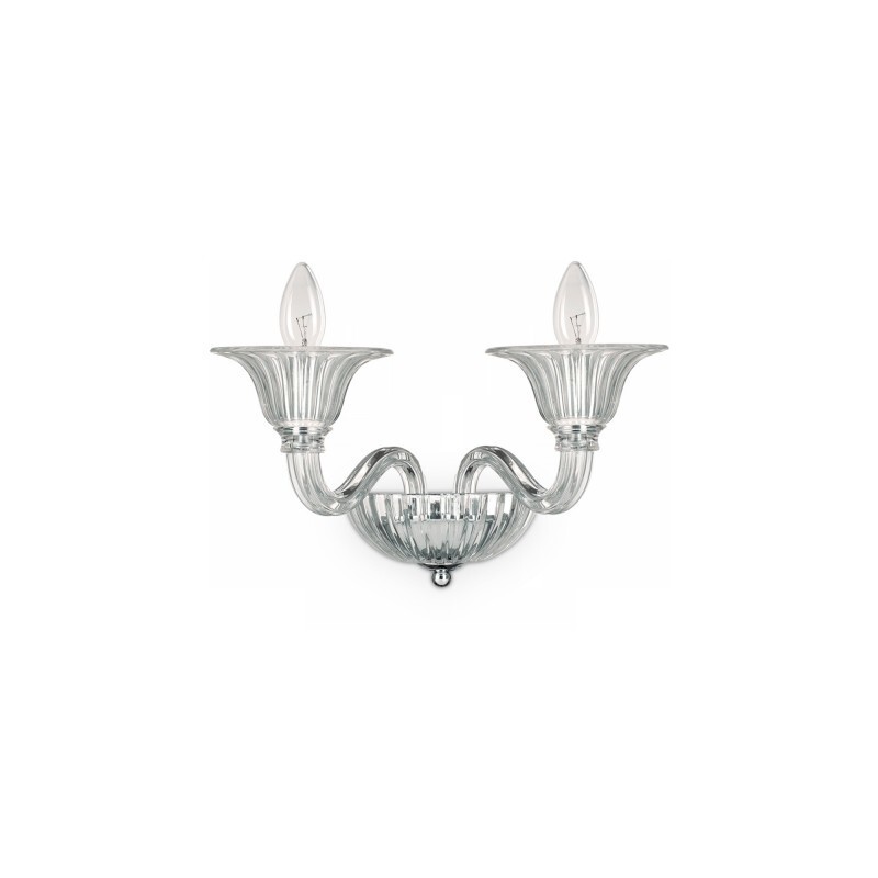 Настенный светильник Ideal Lux BRIGITTA AP2 TRASPARENTE 199399