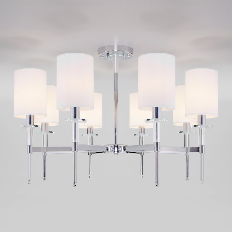 Люстра на штанге Eurosvet 60132/8 хром