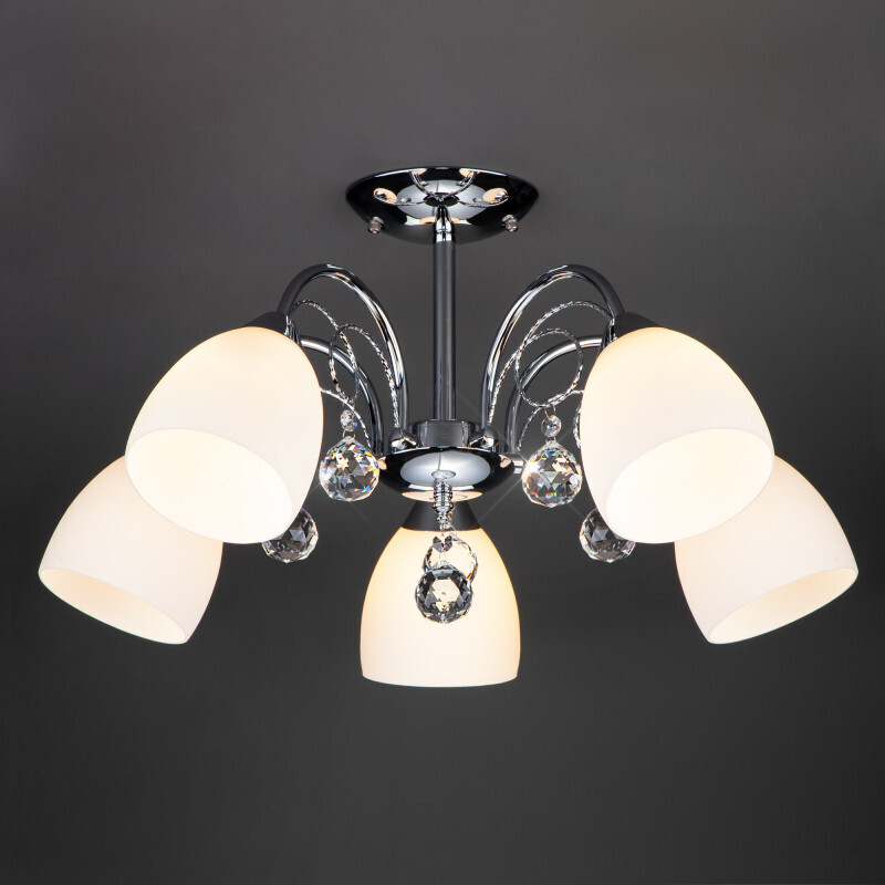 Люстра на штанге Eurosvet 22415/5 хром