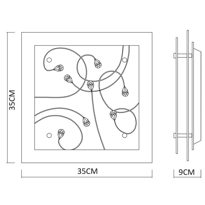 Накладной светильник Arte Lamp A4042PL-2CC