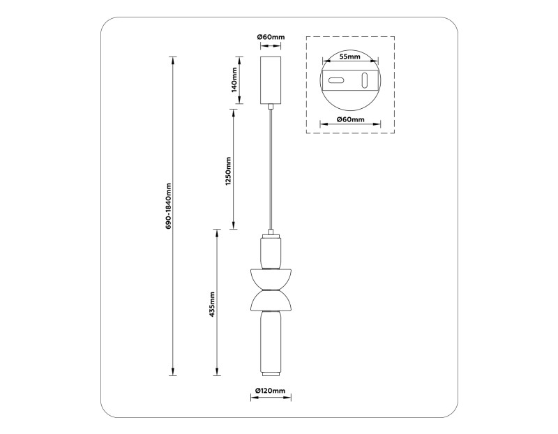 Подвесной светильник Ambrella Light LH11021