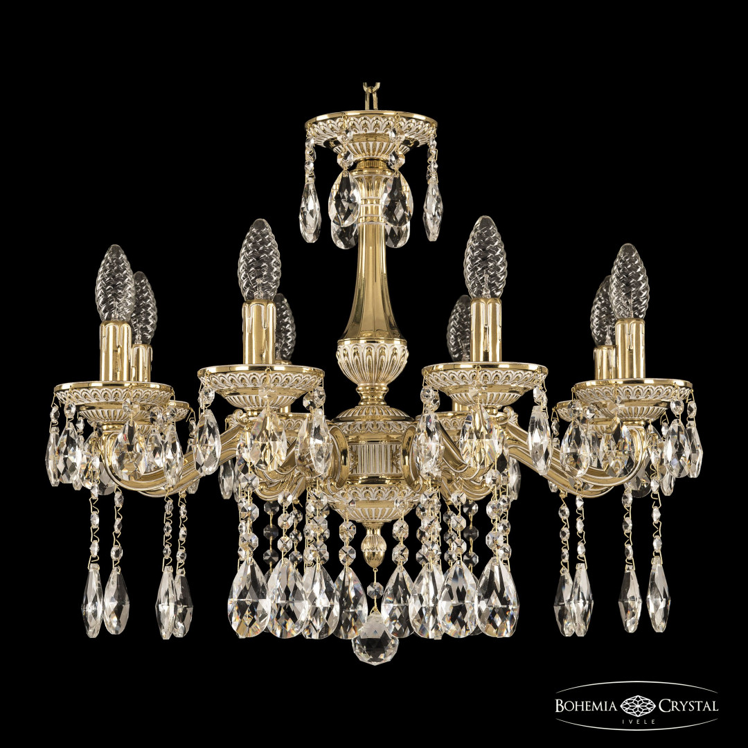 Люстра бронзовая с хрусталём 75102/8/175 A GW