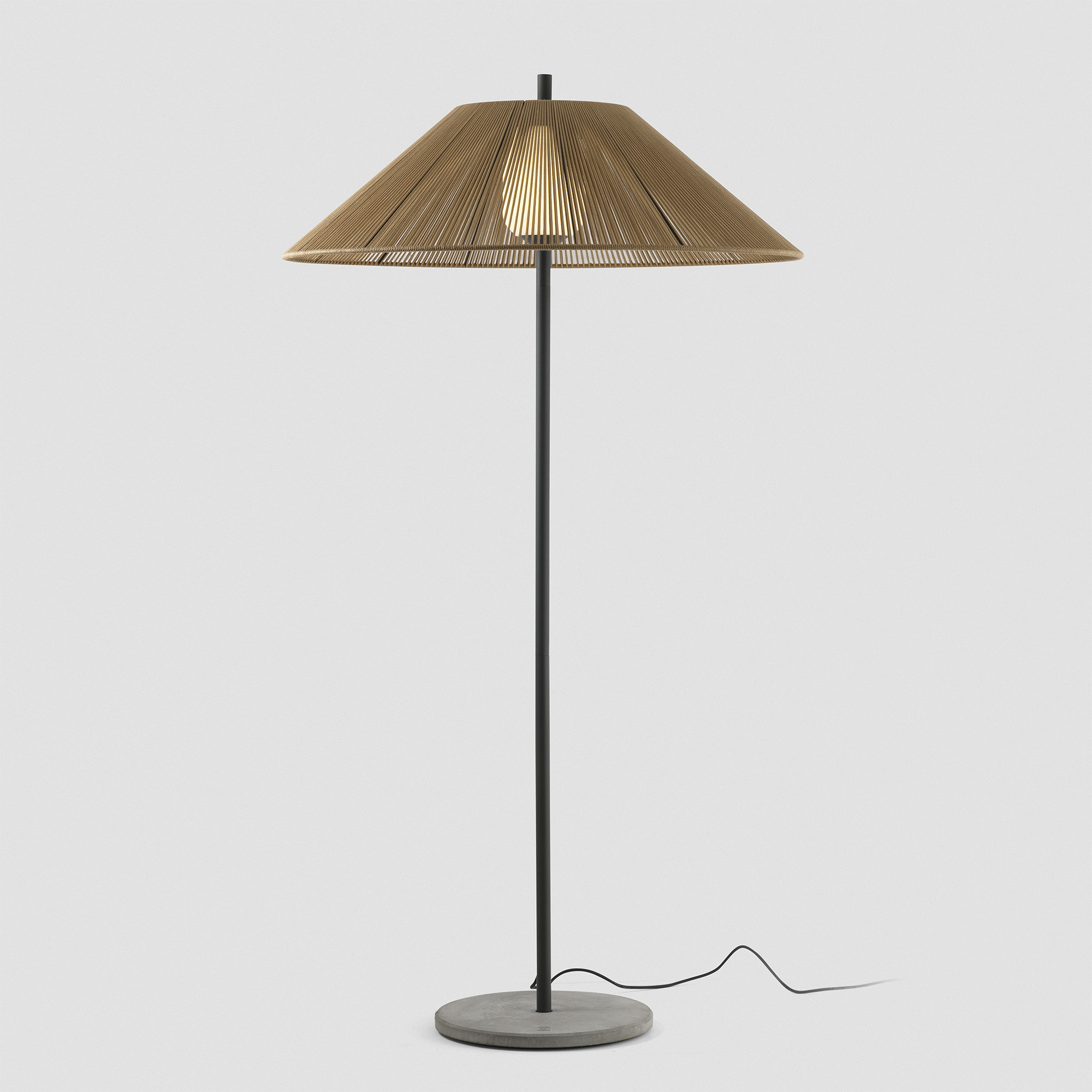 Saigon Уличный торшер цвета охры 2M C100 Faro