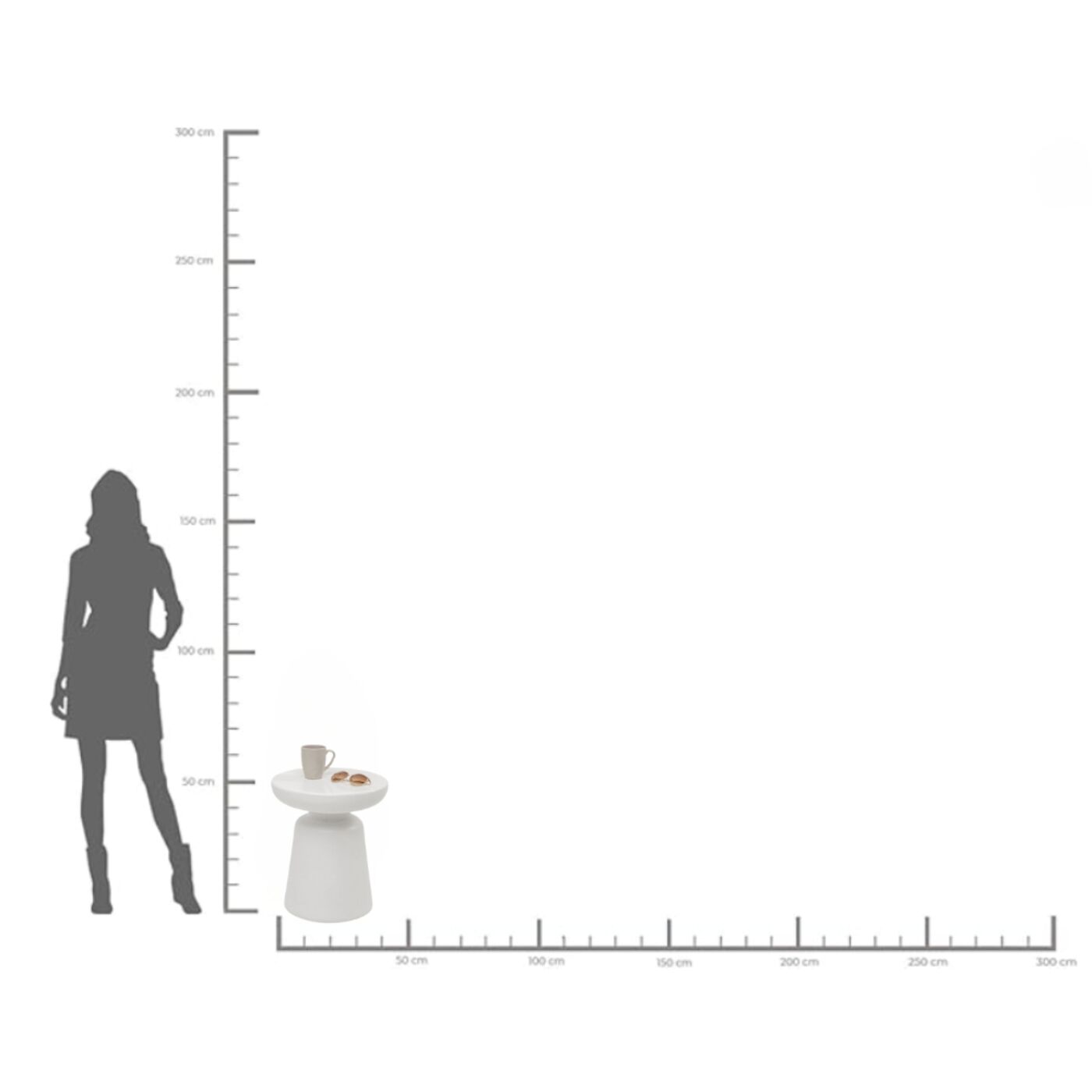 Стол приставной Paco Ø41cm KARE 70945