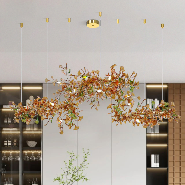 Подвесная люстра ELLING A L120 Amber by ImperiumLoft