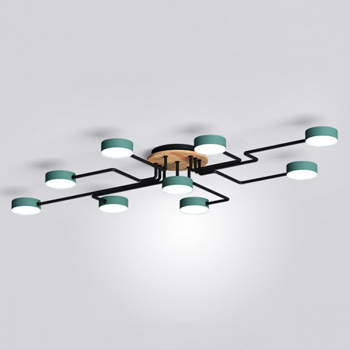 Потолочная люстра SCHEME LED COLOR L132 Green by ImperiumLoft