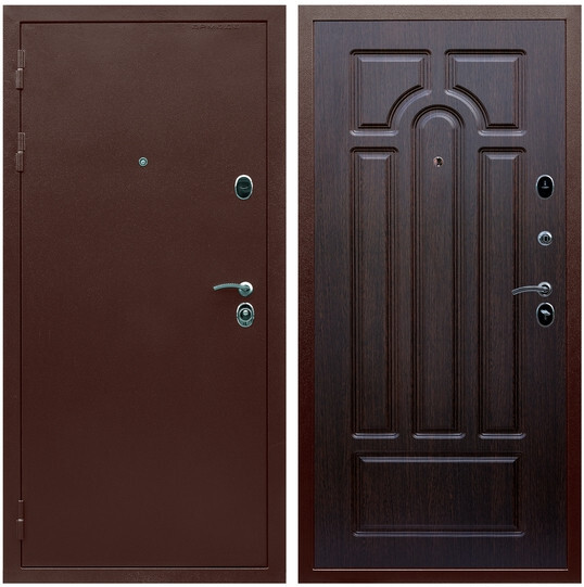 Дверь входная Graf Люкс ТП-70 Антик медь / МДФ 6 мм ФЛ-58 Венге