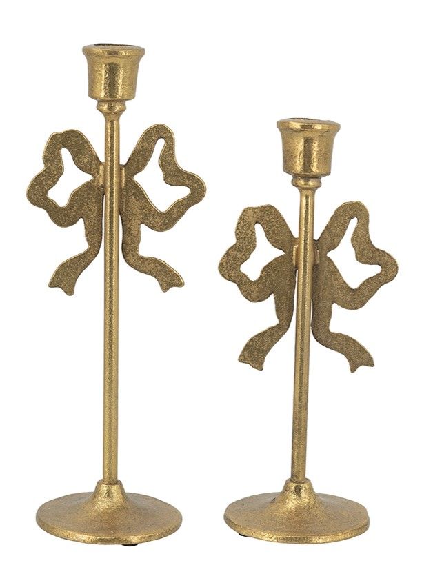 Подсвечники с бантами, набор Glasar D7235