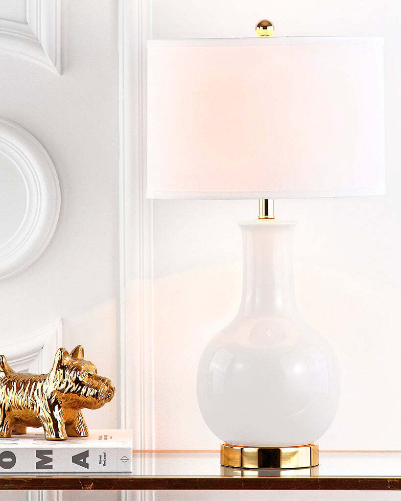 Белая настольная лампа Майло Louvre Home НТ018W