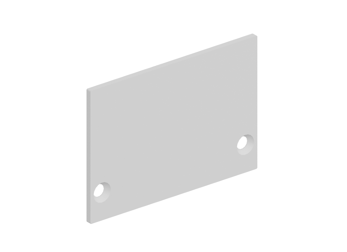 Боковая  глухая заглушка для профиля Donolux DNCAP18511RAL9003