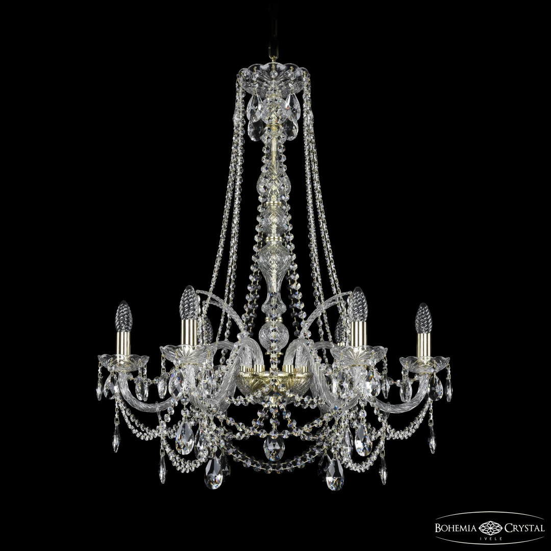 Люстра хрустальная 1411/6/240/h-83 G