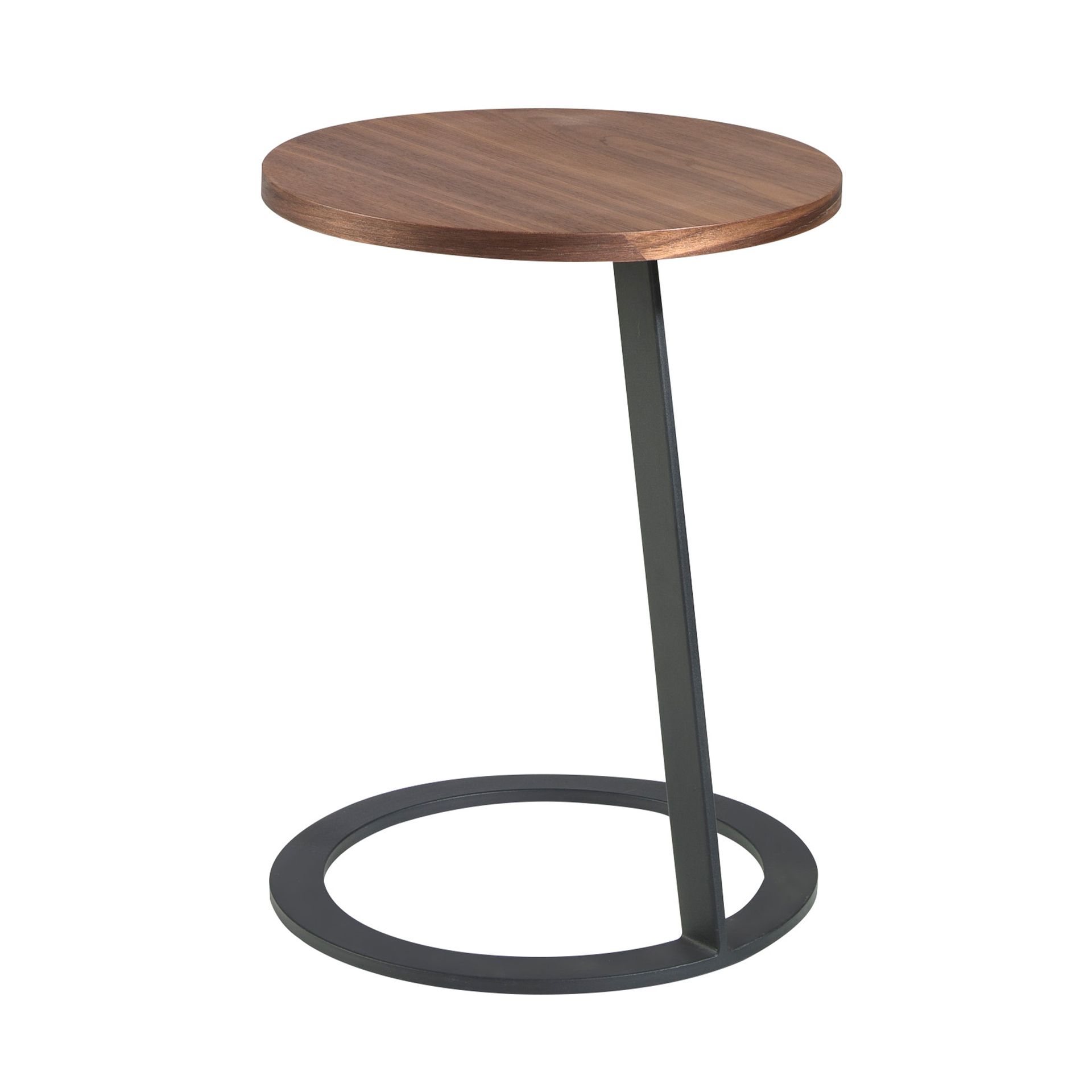 Приставной столик 2115/MH1613 из ореха и черной стали Angel Cerda