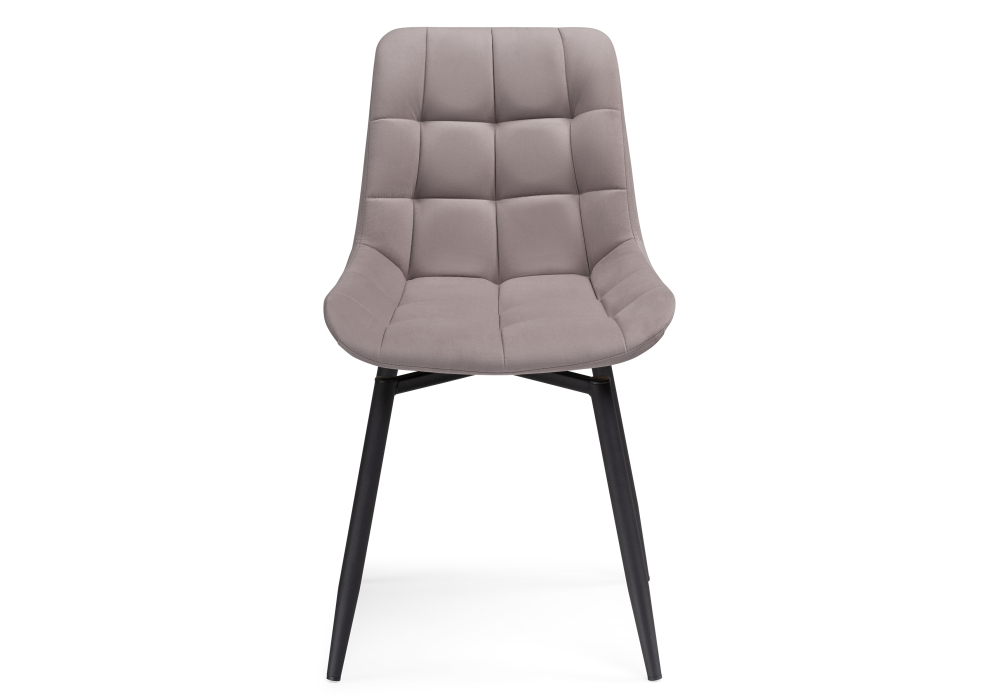 Стул Woodville Челси крутящийся велюр латте / черный 520597