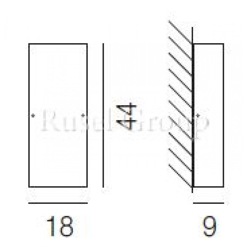 Настенный светильник Vistosi THOR AP 44
