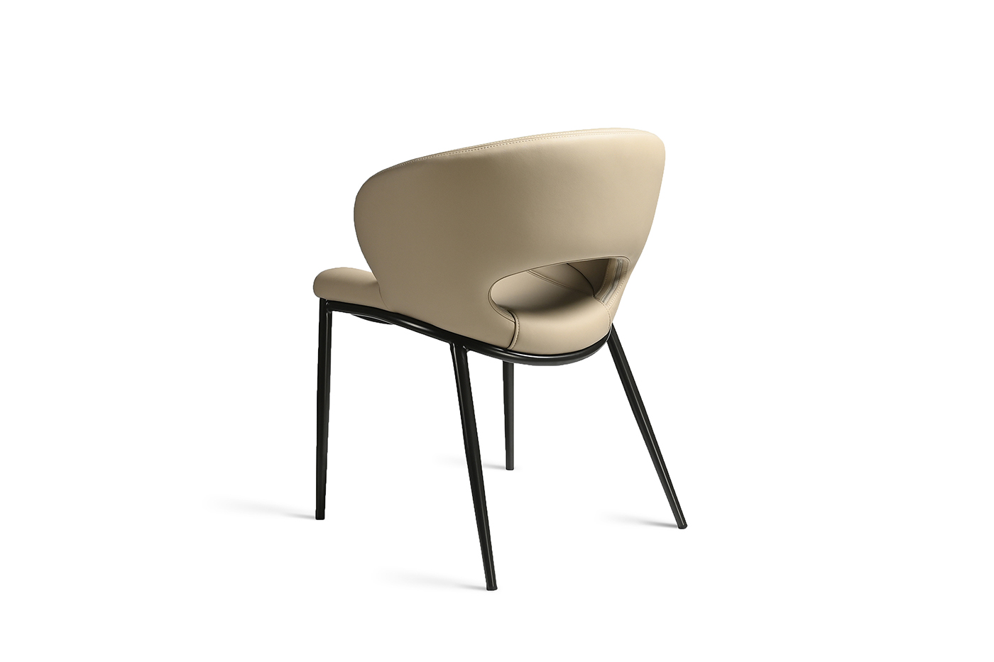 Стул обеденный экокожа кремовый Garda Decor 160KD-80030