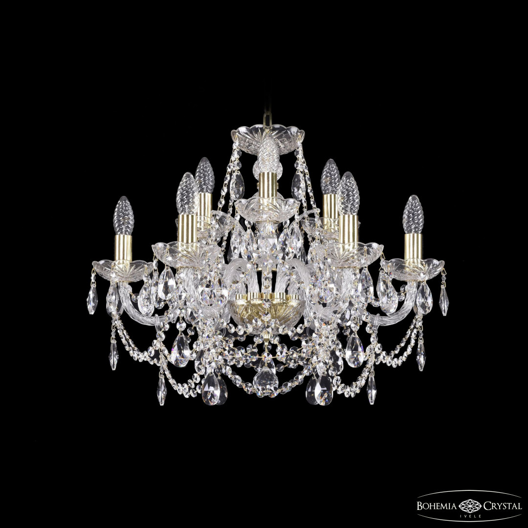 Люстра хрустальная 1411/6+3/195 G