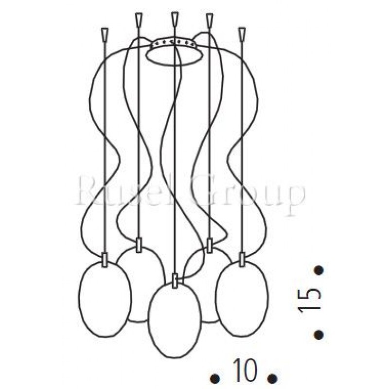 Подвесной светильник de MAJO PRO SECCO S5D