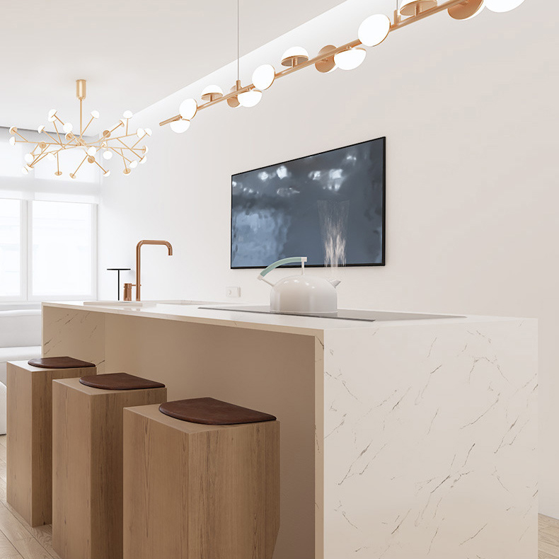 Потолочная люстра HILVI D120 White by ImperiumLoft