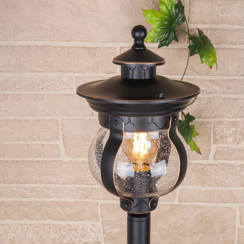 Садовый светильник Elektrostandard Barrel F черное золото (GL 1025F)