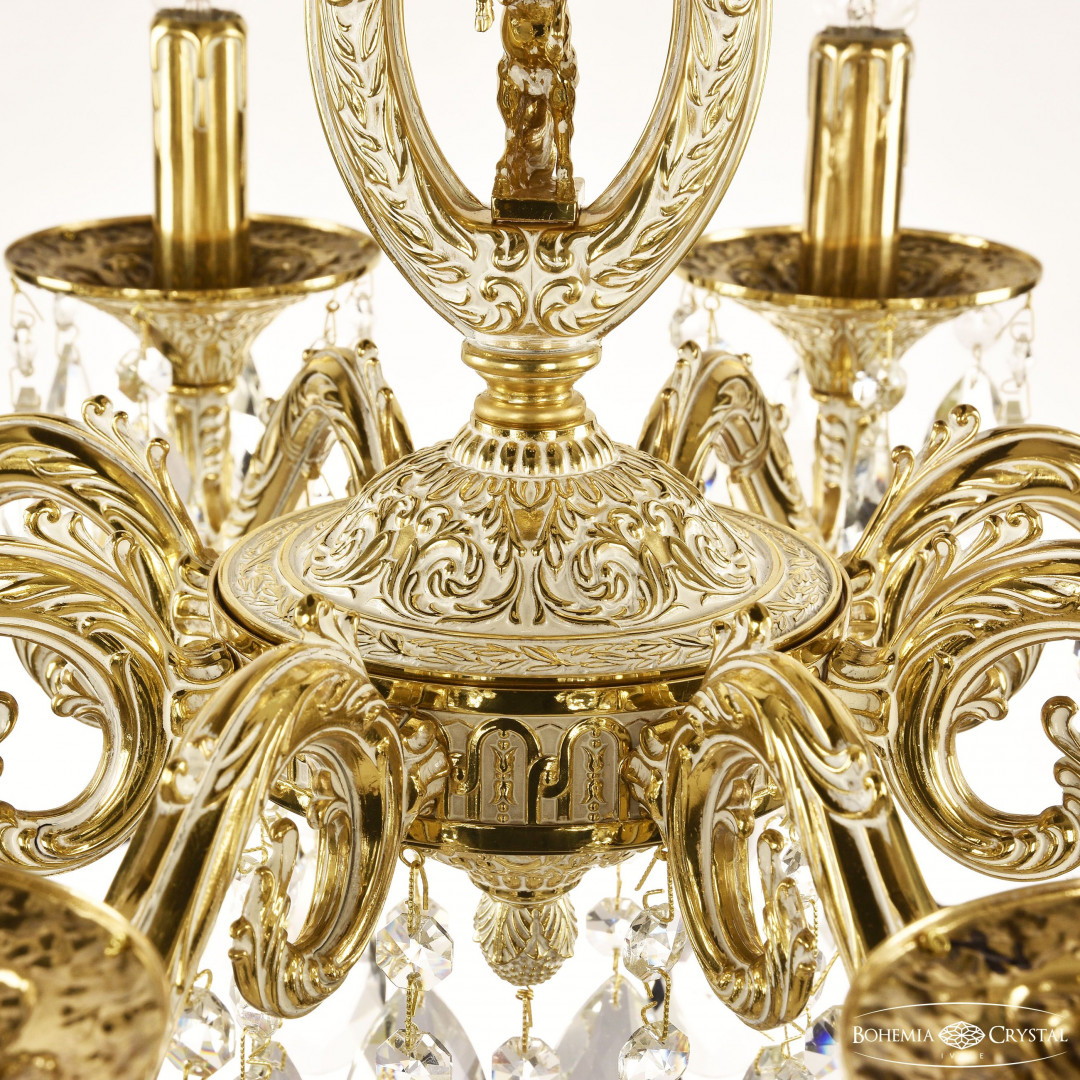 Люстра бронзовая с хрусталём 71402/8/175 A GW FH1S