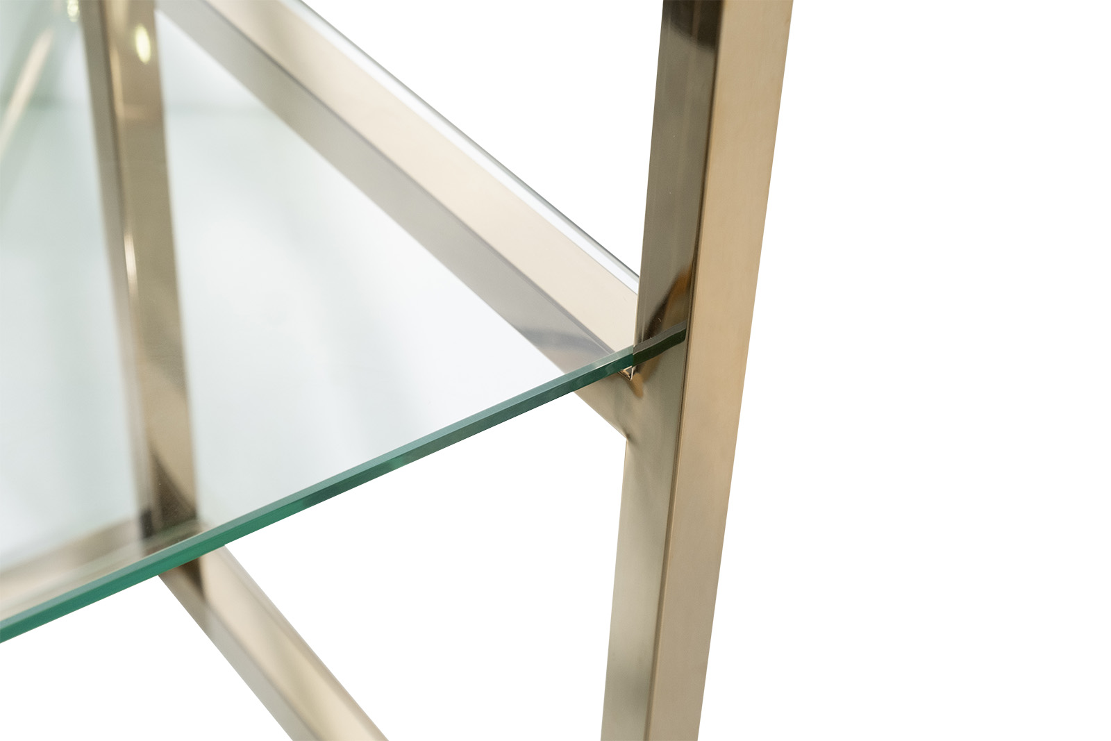 Стеллаж стекло прозр/золото 60*40*180 Garda Decor GY-01000