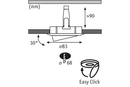 Встраиваемый светильник Paulmann 92713
