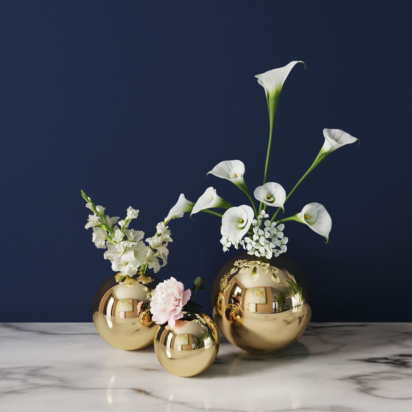 Ваза KARE Goldie 54229