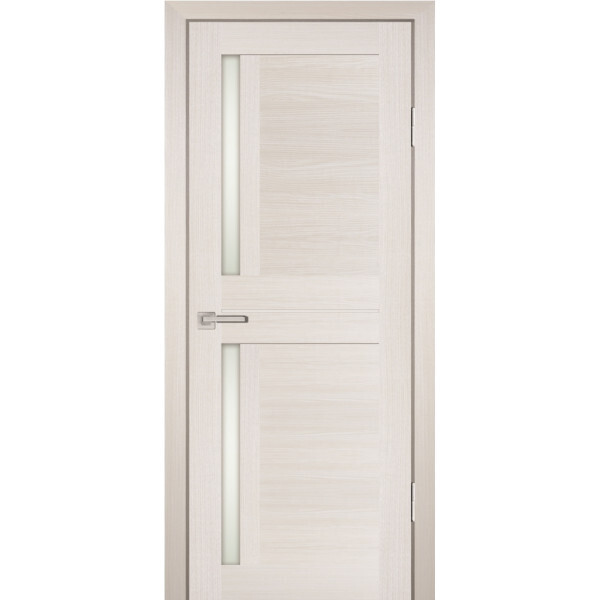 Межкомнатная дверь Graf PS-19 белый сатинат ЭшВайт Мелинга (2000 х 900)