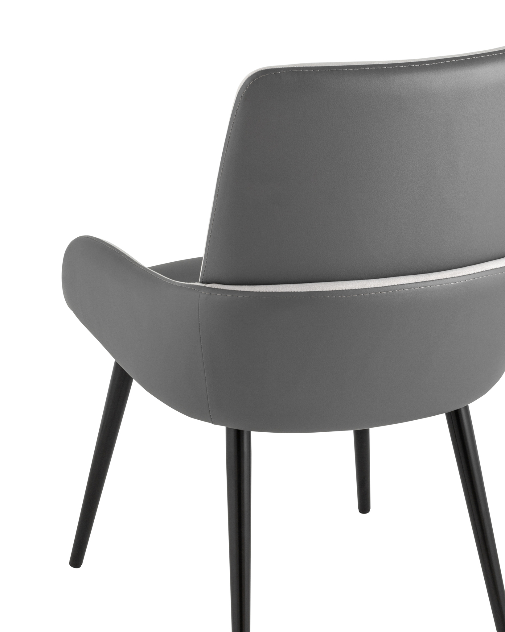 Стул Мюнхен экокожа серая велюр серый Stool Group
