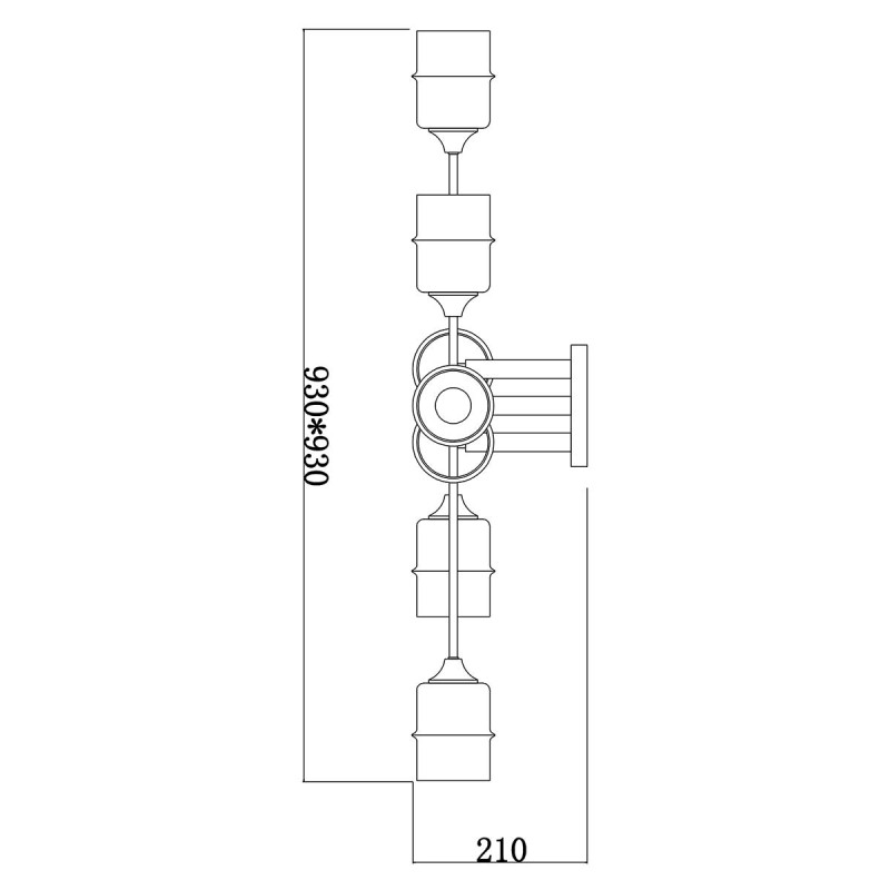 Накладная люстра Escada 699/8P