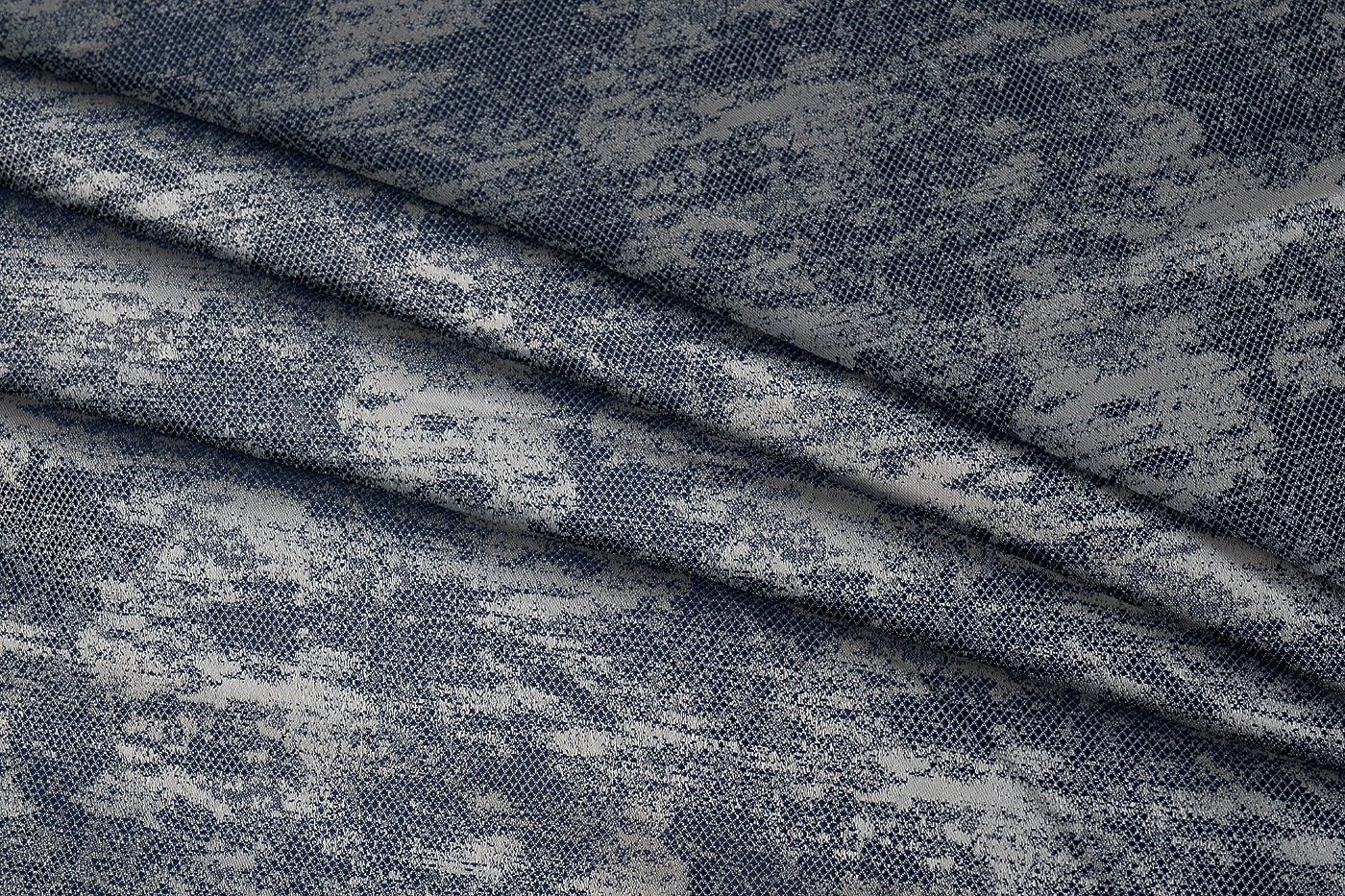 Ткань портьерная HOUSTON100 синяя Garda Decor 133DC-HOUSTON100-1145-SIN