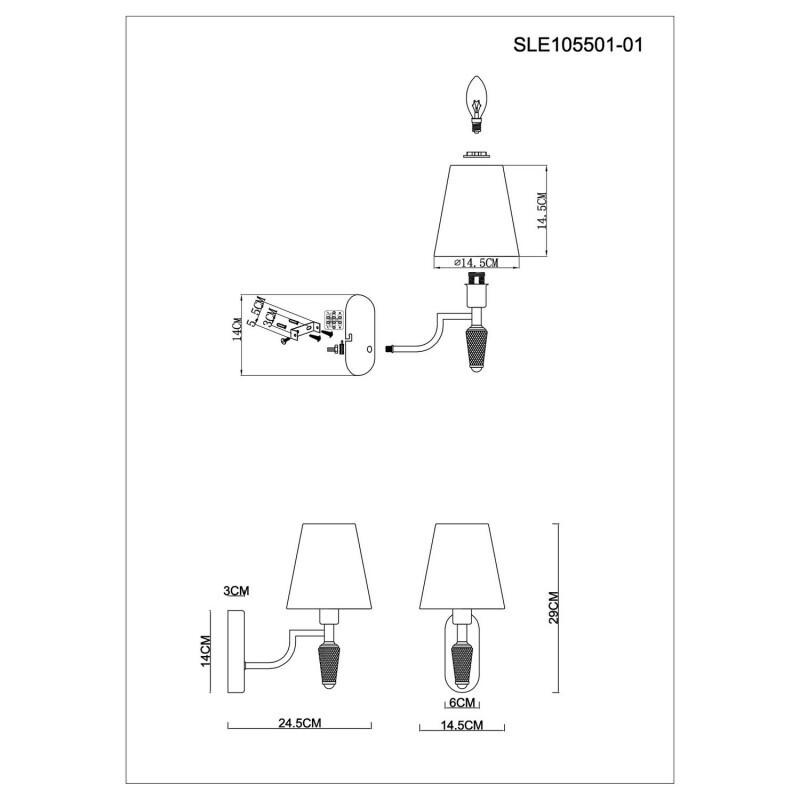 Бра Evoluce SLE105501-01