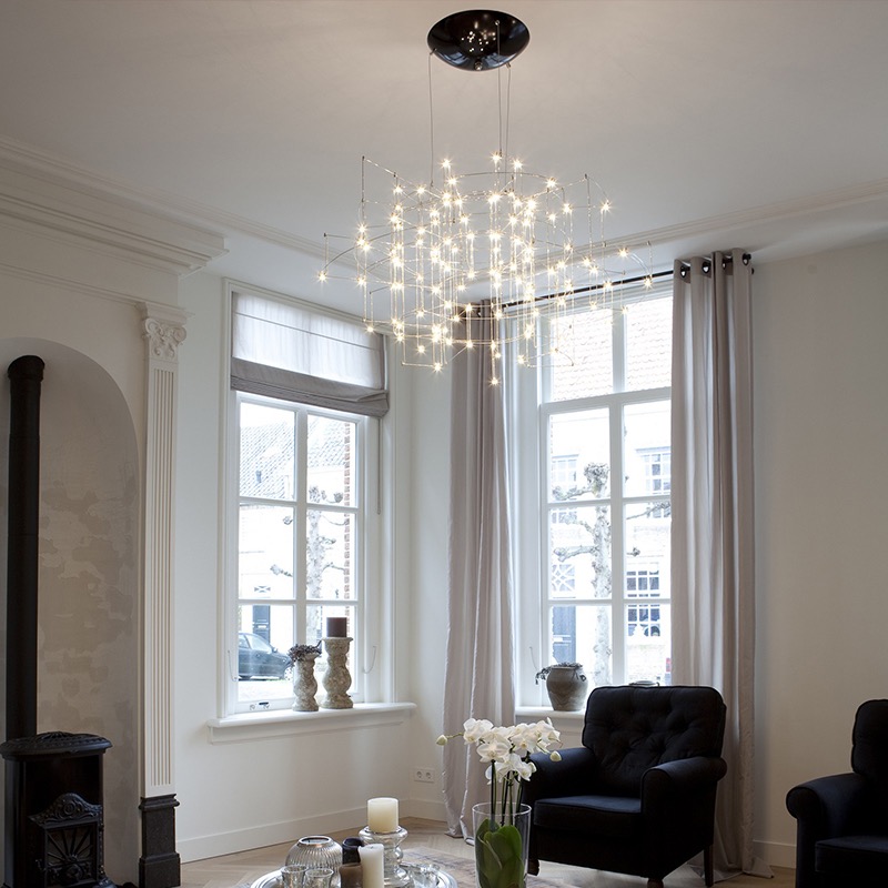 Люстра на геометрическом каркасе CHILL B by ImperiumLoft