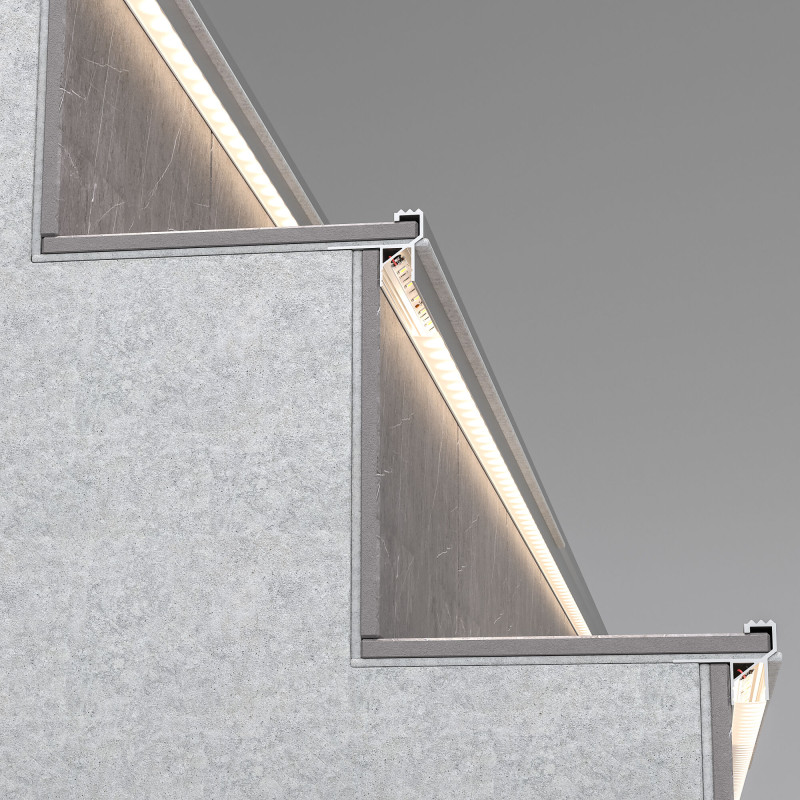 Профиль Elektrostandard LL-2-ALP025 Встраиваемый профиль(под ленту до 11m)