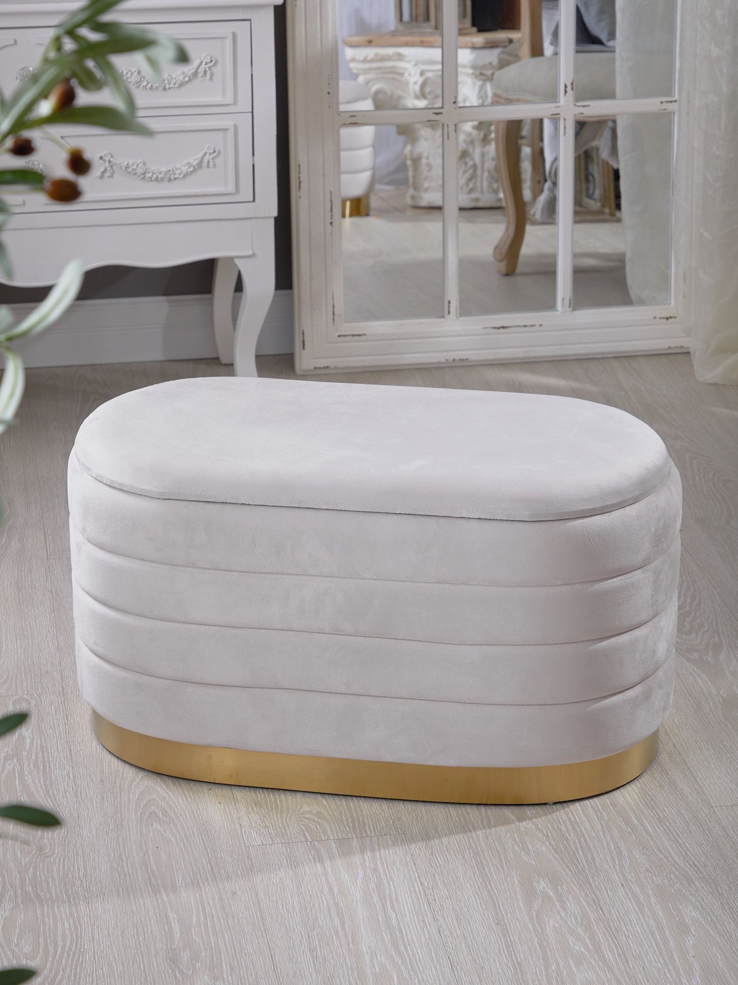 Банкетка с крышкой Glasar 49-338B