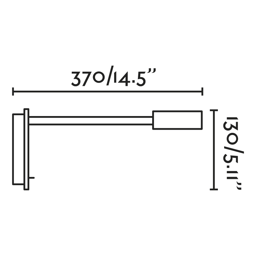 JULIET USB C Chrome настенная лампа с ридером LED 3W 3000K Faro