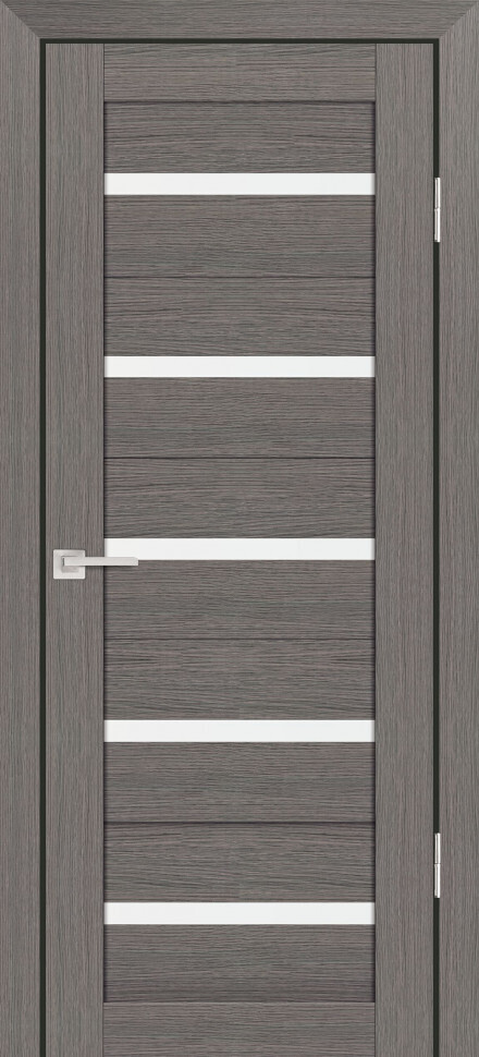 Межкомнатная дверь Graf PS-07 белый сатинат Грей Мелинга (1900 х 600)