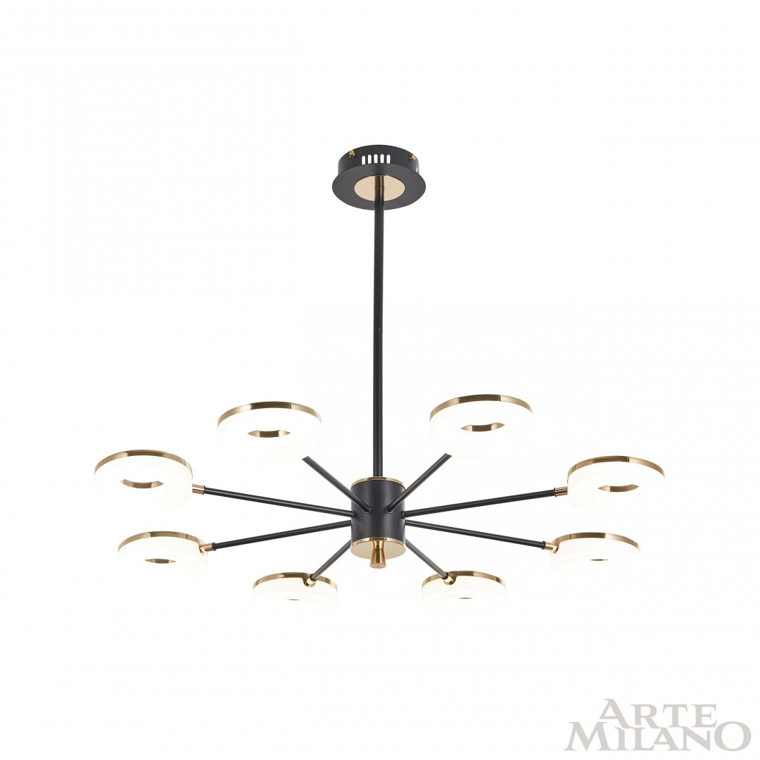 Люстра светодиодная 277499/8 BK/GD Arte Milano